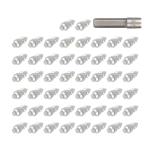 50Pcs Snow Chain Tire Studs Screw Snow Chain Tire Spikes Snow Chain Tire Studs Motorcycle Spikes Antislip Tire Screws