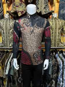 Kemeja Batik Slimfit Pria Lengan Panjang cakar navy Kemeja batik pria kemeja batik pria tangan panjang kemeja batik remaja laki laki Kemeja batik kemeja batik pria lengan pendek kemeja batik lengan panjang pria mewah
