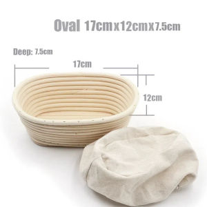 NAM 7 ขนาด พิสูจน์อักษร การหมักขนมปัง อุปกรณ์เบเกอรี่ ตะกร้า Liner Banneton Brotform แป้งขึ้น ตะกร้าหวายหวาย