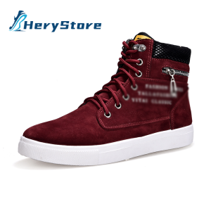 Hery Mens Canvas Shoes Fashion Korean High-top Canvas Shoes for Men Flat Bottom Casual Shoes Hundred Tide Shoes