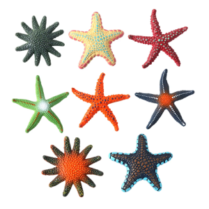 8Pcs Ocean Animal Dive Toy Star Fish Figurine Set for Underwater Game Party Educational Tool Beach Play Activity Toy
