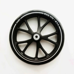 Stroller Wheel Compatible OXELO Scooter Town9 Town 7 With 608 Bearing 20CM Outer Diameter 8Inch Shopping Cart Trolley Wheel