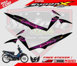 STRIPING VARIASI HONDA SUPRA X 125 / STICKER LIST MOTOR HONDA SUPRA X 125