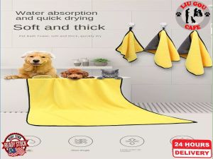 Tuala Kucing Super Absorbent Microfiber Pet Bath Towel Dog Towel / Cat Towel 宠物吸水毛巾