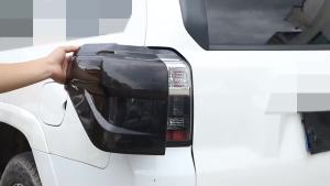 mv1 Smoky Black Car Tail Light Lamp Taillight Decoration Cover For 4Runner 2014 2015 2016 2017 2018 Up Exterior Accessories T1H4N
