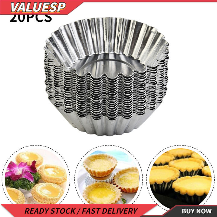 12/100pcs/Set Nonstick Egg Tart Molder Muffin Cupcake Mini Pan
