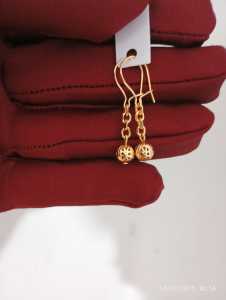 Anting Panjang Jurai Mini Cantik Kristal Titanium anti luntur selamanya