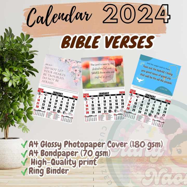 2024 Wall Calendar Bible Verses A4 Size Lazada PH   56b02e26ddbf34cb6448d28462f39e80  720x720q80 