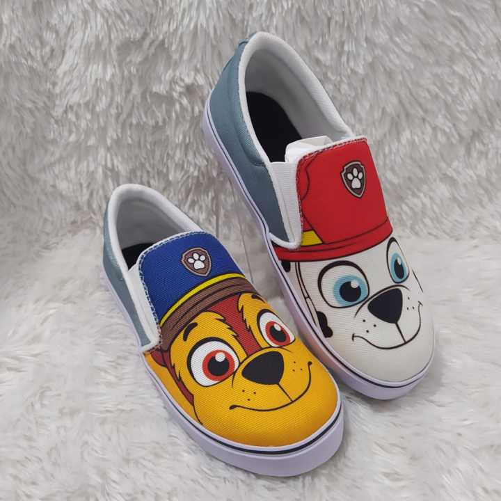 Sepatu Paw Patrol Chase Shoes REAL PICT/ SEPATU SLIP-ON ANAK LUCU