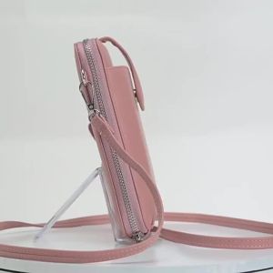 2024 New Korean Style Single Shoulder Retro Fashion Crossbody Small Square Bag ins Simple Crossbody Bag PU Zipper Phone Bag for Women