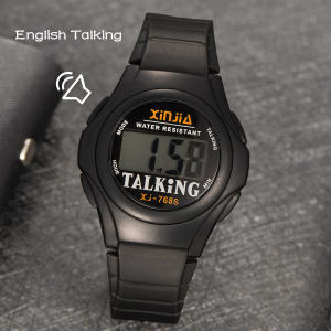 313English Talking Watch for Blind Men Women Wristwatch with Sound for Vision Impaired or Elderly 768TE