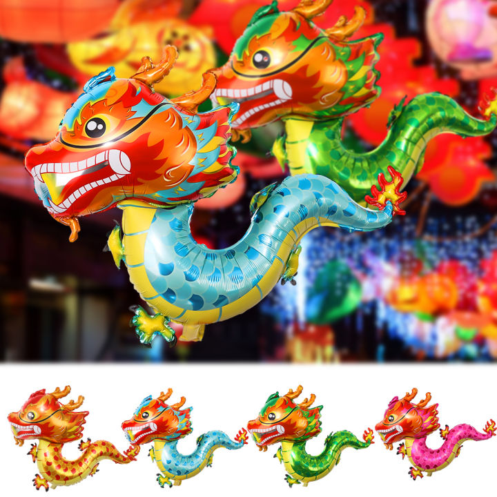 【Free Shipping】CNY Dragon Year Aluminum Foil Balloon 2024 Chinese New ...