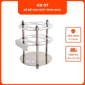 Kệ đựng kem bóp tròn inox VINA KB07