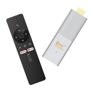 Intelper MXQ Pro TV98 ATV X6 Stick Ultra HD 4K Andriod 14.0 2.4G/5G Dual WiFi Smart TV Stick Number Key Remote Control And Infrared Learning Key ATV System H1313 Plug In Mmemory Card Quad Core Media Player Set Support DLNA Airplay Miracast TV Receivers