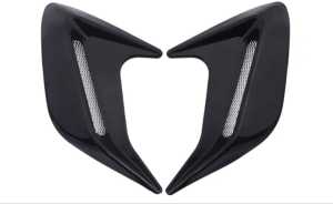2pcs Car Air Scoop Air intake Scoop Cover Car Bonnet Air Intake Scoop Cover Car Vent Air Flow Intake Scoop Cover Car Side Fender Air Scoop Cover Car Bumper Shark Air Scoop Car Exterior Accessories Axia Myvi Saga Persona bezza iriz aruz viva kenari Ativa