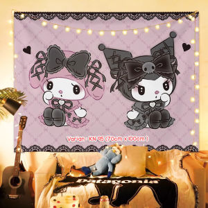 POSTER KAIN DEKORASI PAJANGAN HIASAN DINDING MOTIF KARTUN SANLIO KITTY UK.100CMx70CM vincess