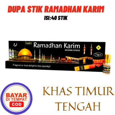 Stik Dupa Lidi wangi harum buhur arab Ramadhan Karim 40 Stik Harum Khas Arab Savitri Sugandalaya Hio India [FREE PARFUM]
