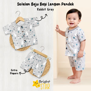 Setelan Baju Bayi 0-1Tahun Setelan Pendek Setelan Anak Laki Laki Setelan Anak Perempuan Baju Harian Bayi Baju Tidur Bayi SBJS-3031
