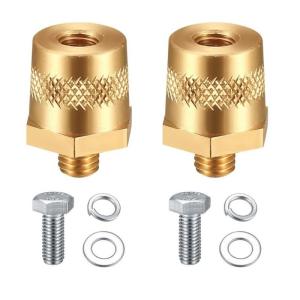 Brass 3 Size Thread Poles Adapter Post Connector Terminal Adapter For Car Connections