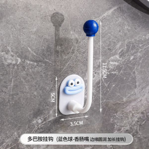 ตะขอแขวนห้องน้ำ Dopamine ไม่ต้องเจาะ กาวแข็งแรง ทนทาน แขวนประตูด้านหลัง ไม่มีร่องรอย ตะขอแขวนเสื้อผ้า คลิปผมในห้องน้ำ ตะขอแขวนกาว [ จัดส่งฟรี ]