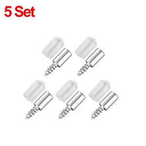 50/20Pcs Self Tapping Screw Layer Plate Holder Wardrobe Septum Bracket with Non-Slip Sleeve Fixed Screw Shelf Support Pegs