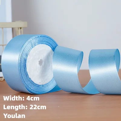4cm (25 yards/roll) Satin Ribbon Roll Gift Packaging Ribbon Flower Making DIY Holiday Birthday Regalo