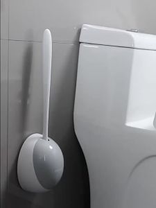 New model Egg shape toilet brush TPE Silicone Head Wall Mount toilet brushs