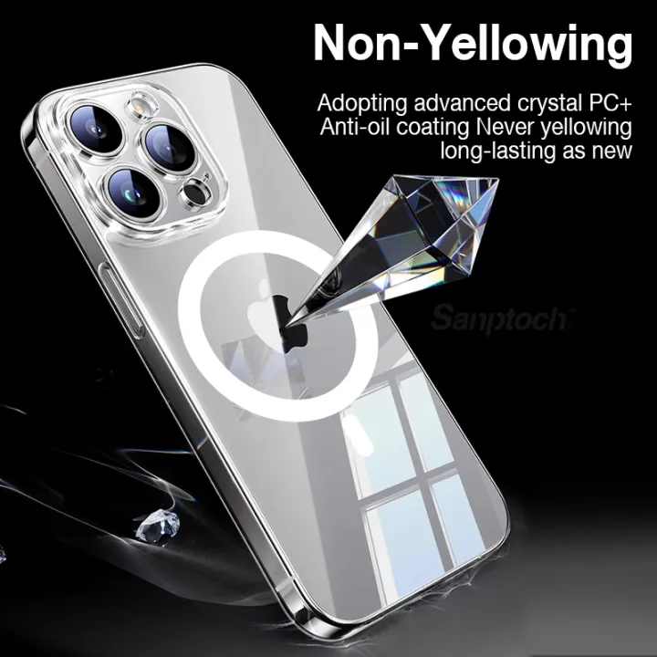 %5BUltra%20Slim%5DSanptoch%20Magsafe%20Crystal%20Clear%20Phone%20Case%2013%20/%2012%20Pro%20Max%20Non-yellowing%20Transparent%20PC%20Cover%20For%20iPhone%2016%2015%2014%20Plus%20Thin%20&%20Light%20Protection%20Casing%20-%20Image%204