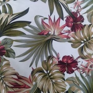 KAIN KANVAS MOTIF DAUN SEPATU METERAN LEBAR 1.5 METER