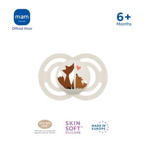 MAM Perfect Pacifier 6+ Months Softer Baby Soother with Self Sterilising Travel Case (NEW)