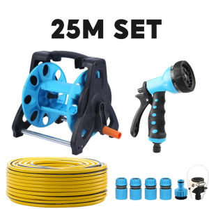 10M/15M/20M/25M/30M/35M Garden Hose Holder Hose ReelTriangular Stable Design  Ideal for Lawn Shower Car Wash