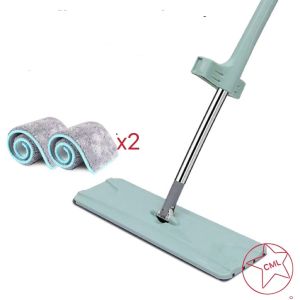 ไม้ถูพื้นแบบรีดน้ำและฝุ่นผงในตัว ไม้ถูพื้น พร้อมผ้า 1 ผืน ใช้งานง่ายสุดๆ ถูง่ายสบายมือ หัวแบน หมุนได้ถึง 360องศา