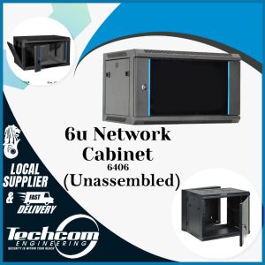 TC-6U-600 / 6U Wall-Mount Server Rack/Network Cabinet/Cooling Fan Rack/CCTV & Office Equipment Storage (Unassembled)