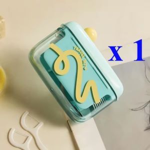 Automatic Pop-Up Portable Floss Dispenser Storage Case Pop Up Dispenser for Floss Picks Floss Pick Dispenser One Touch