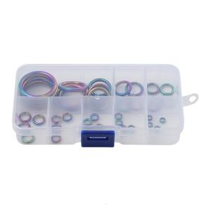 40Pcs Fishing Rod Repair Accessories Colorful Fishing Rod Eye Fishing Rod Ceramic Guide Rings 0.18in to 1.17in Diameter