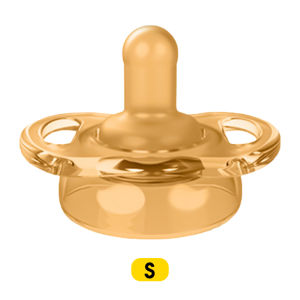 HamshMoc Baby Pacifier Breast-like Design Anti-Addiction Bilateral Air Vents Matte Texture Food-Grade Silicone for 0+ Months