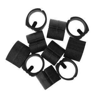 HOUCHU 10pcs U Shaped Tubing Caps Furniture Feet Anti-Front Floor Glides Damper Stool Pipe Clamp Tube Rear Pad Chair Leg Pad