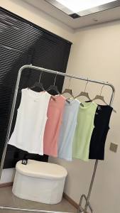 original ALO Áo thể thao nhanh khô mẫu mới mùa hè không tay cổ tròn t Áo thun chạy bộ tay ngắn rộng rãi thoáng khí kiểu dáng thường ngày hiện có hàng.