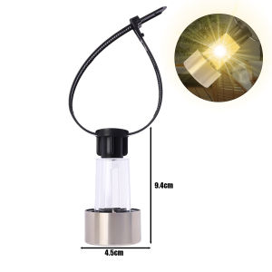 Stainless Steel Solar Pool Lights Waterproof Night Light with Cable Ties LED Garden Lamps Ground Lighting for Yard Lawn Pools Decoration