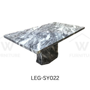 (Free Installation) Wfurniture Modern Full Marble Dining Table Meja Makan Meja Batu Ceramic 大理石餐桌