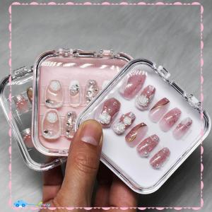 🔥【Flash Sale】🔥 กล่องบรรจุภัณฑ์พลาสติกใสสำหรับจัดระเบียบเล็บกล่องของขวัญสำหรับจัดแสดงสร้อยคอเครื่องประดับเพื่อการตกแต่งเล็บ