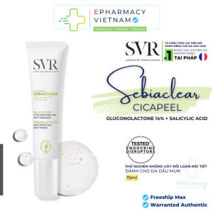 Gel chấm mụn SVR Sebiaclear Cicapeel 15ml - Giúp khô và loại bỏ cồi mụn mờ thâm
