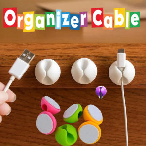 Cable Holder Charger Cable Ties Line Fixer Adhesive USB Data Cable Organizer Drop Clips