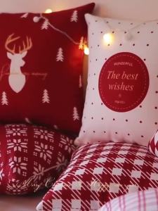 【4pcs】New Christmas Pillow Case 2023 Christmas Pillow Case Free Shipping Cushion Cover Sofa Cover 45 X 45cm Sleep Pillow Family Decoration For Sofa Bedding Cushion Cover Home Decor Good Quantity Canadian Cotton Cod