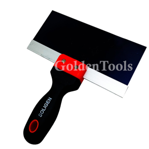 SOLIGEN Kape wallpaper gagang Fiber Karet 8 inch Scraper Stainless Gagang
