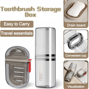 Travel Toothbrush Mouthwash Cup Portable Toothbrush Storage Box Toothbrush Set Travel Supplies