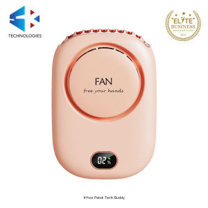 Mini Portable Bladeless FanNeck Hanging Waist Hanging Desktop Holding USB Charging 3-Level Wind Power