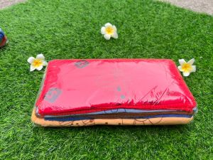 ผ้าไมโครพิมพ์เข้ม 15x30นิ้ว(1โหล12ผืน คละลาย คละสี)