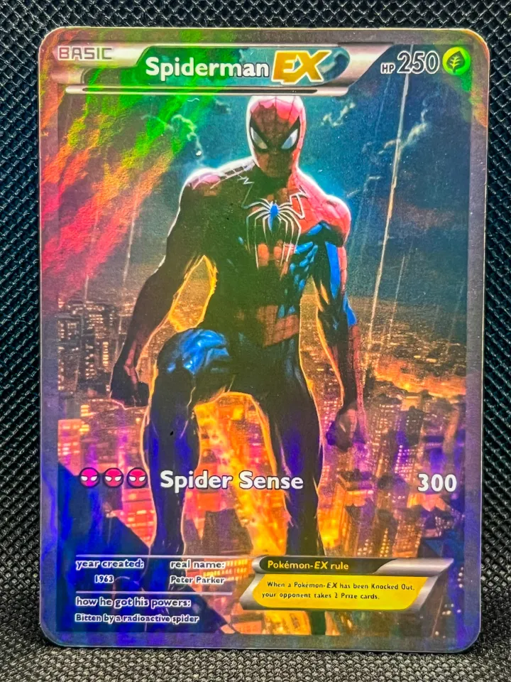Marvel: Spider-Man Pokemon Holographic Card | Lazada Singapore Marvel: Spider-Man Pokemon Holographic Card | Lazada Singapore