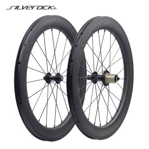 SILVEROCK SR50 Carbon Wheels 451 20" 1 1/8" 22in 406 Rim V Caliper Brake 50mm Clincher 100mm 130mm for Minivelo or Folding Bike Wheelset